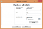 CSV Databáza používateľov v C # .NET WPF