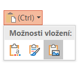 Možnosti vloženie obrázku zo schránky do Microsoft PowerPoint - Základy Microsoft PowerPoint