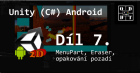 Unity (C #) Android: MenuPart, Eraser, pozadia