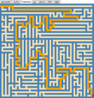 Generovanie bludisko a hľadanie cesty