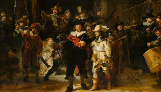 Rembrandt van Rijn: Nočná hliadka - Fotografovanie
