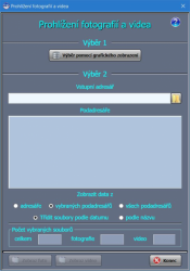 Prehliadačka fotografií a videa v C # .NET WPF