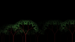 Tree fractal screensaver v C # .NET