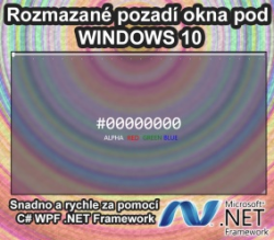 Priehľadné okno s Aero Glass efektom v C # .NET WPF - Časť 2
