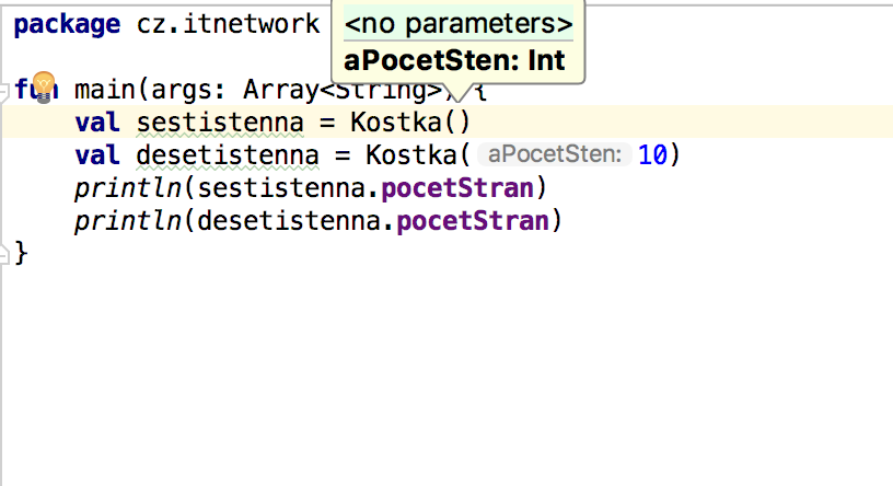 Pomoc k preťaženým konstruktorům - Objektovo orientované programovanie v Kotlin