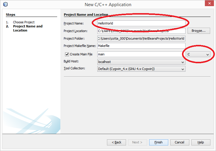 Nový projekt v NetBeans IDE - Základné konštrukcie jazyka C