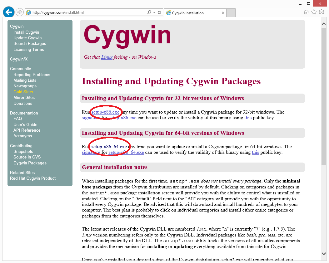 Stiahnutie Cygwin GCC - Základné konštrukcie jazyka C