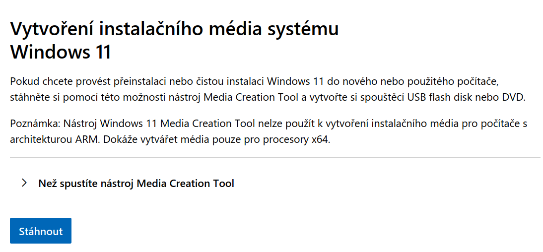 Media Creation Tool - Základy Windows - Základy Windows