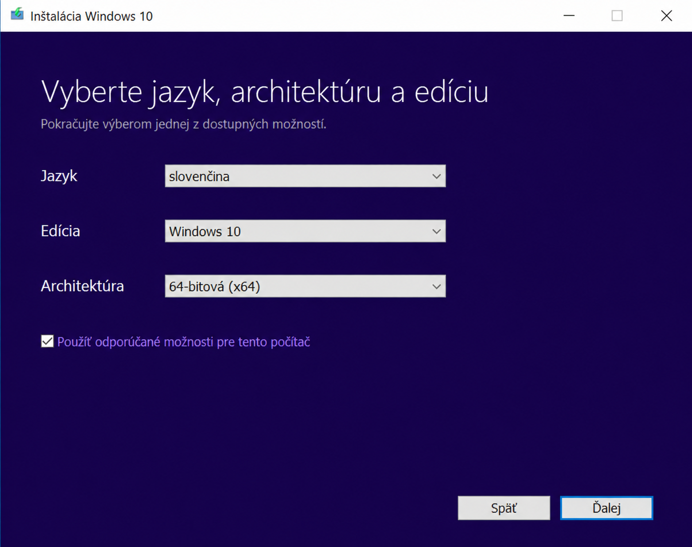 Výber jazyka, architektúry a edície Windows - Základy Windows