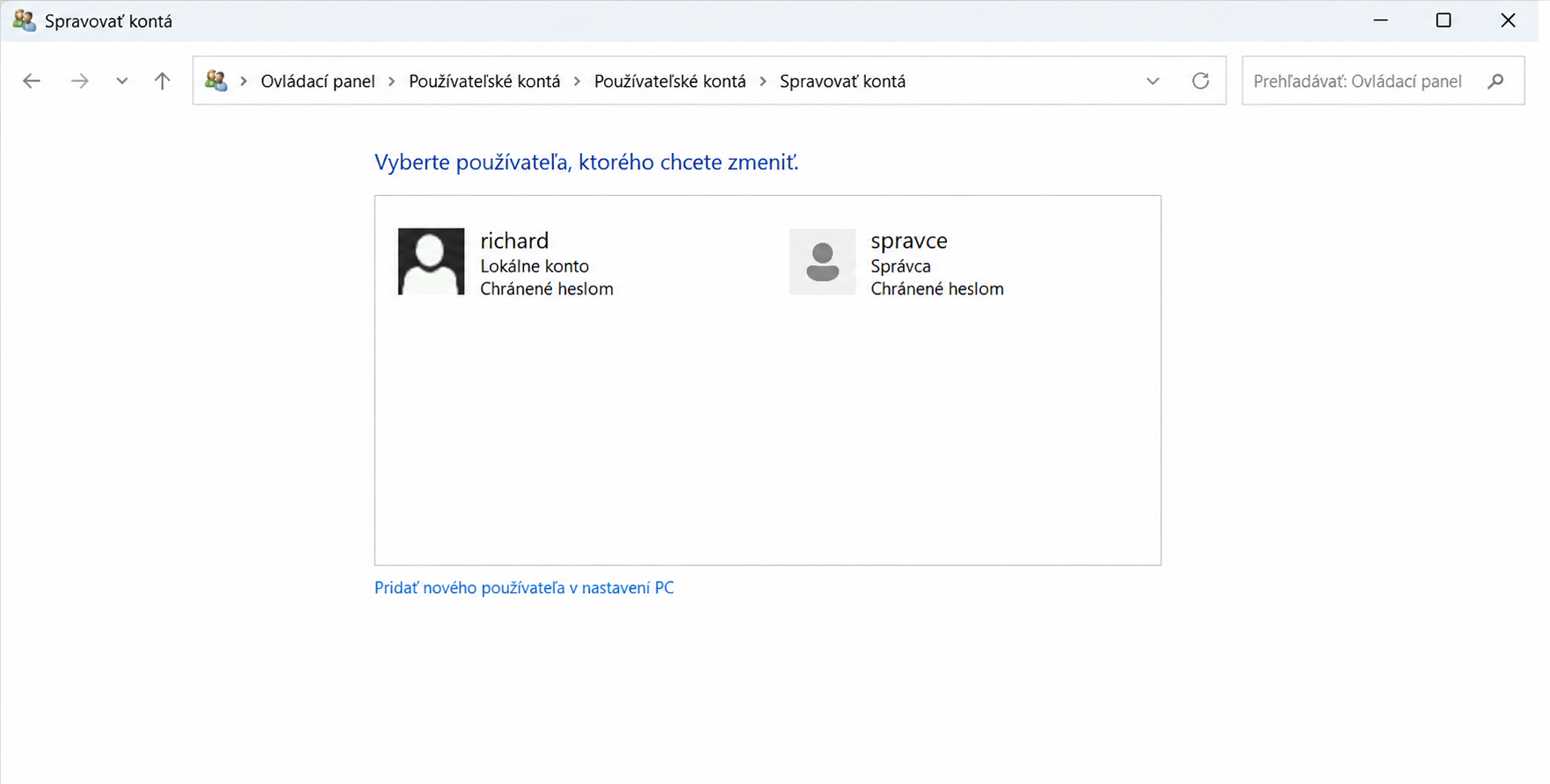 Pridať používateľské konto vo Windows - Základy Windows