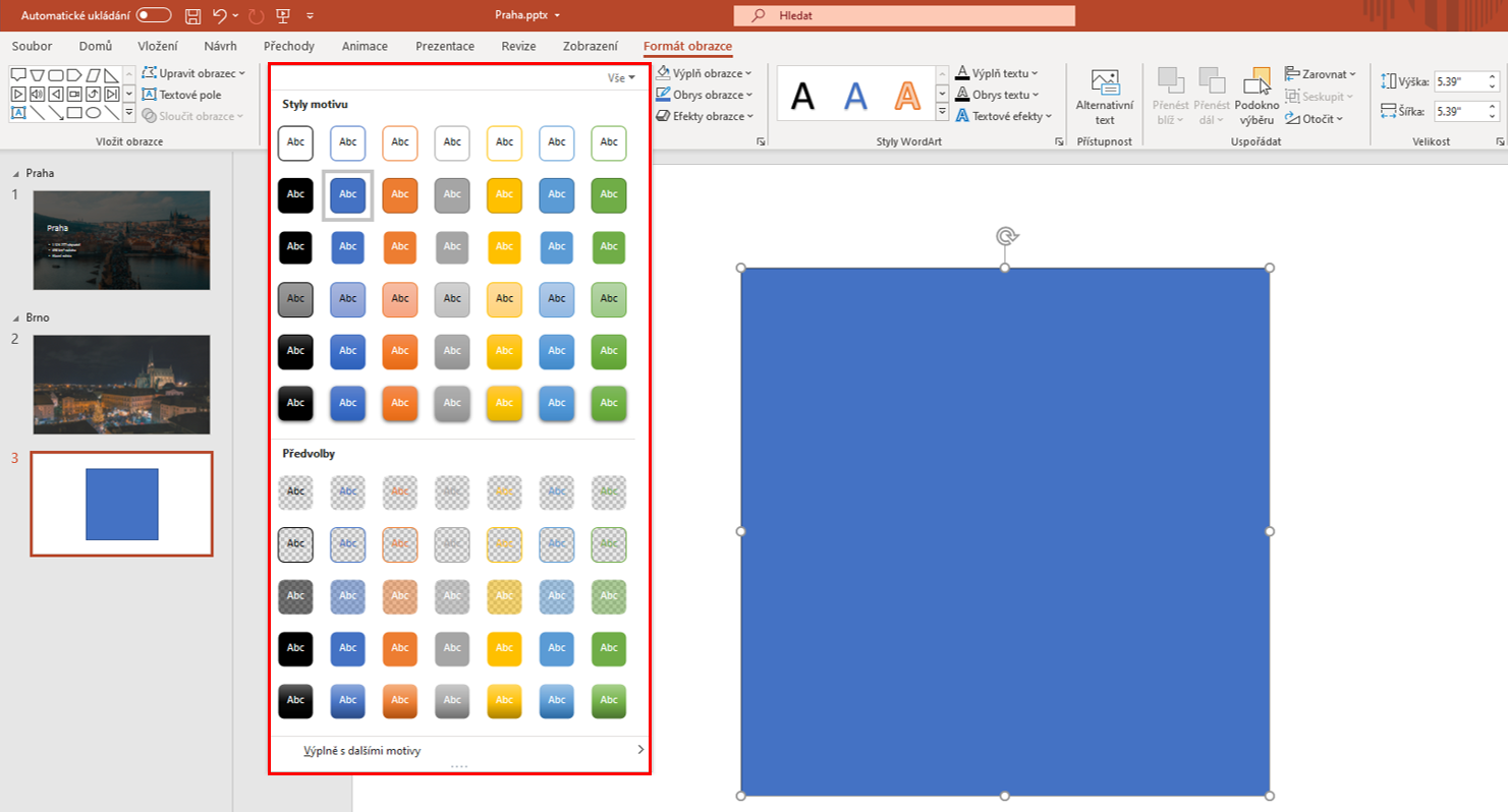 Šablóna štýlu obrazcov - Základy Microsoft PowerPoint