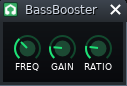 Bass bosster – zosilňovač spodných frekvencií - Tvorba hudby v LMMS