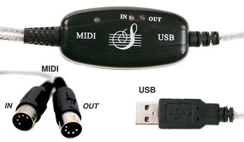 „MIDI do USB prevodník / MIDI to USB converter“ - Tvorba hudby v LMMS