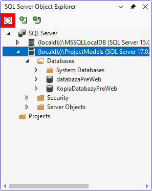 Refresh - MS-SQL databázy krok za krokom