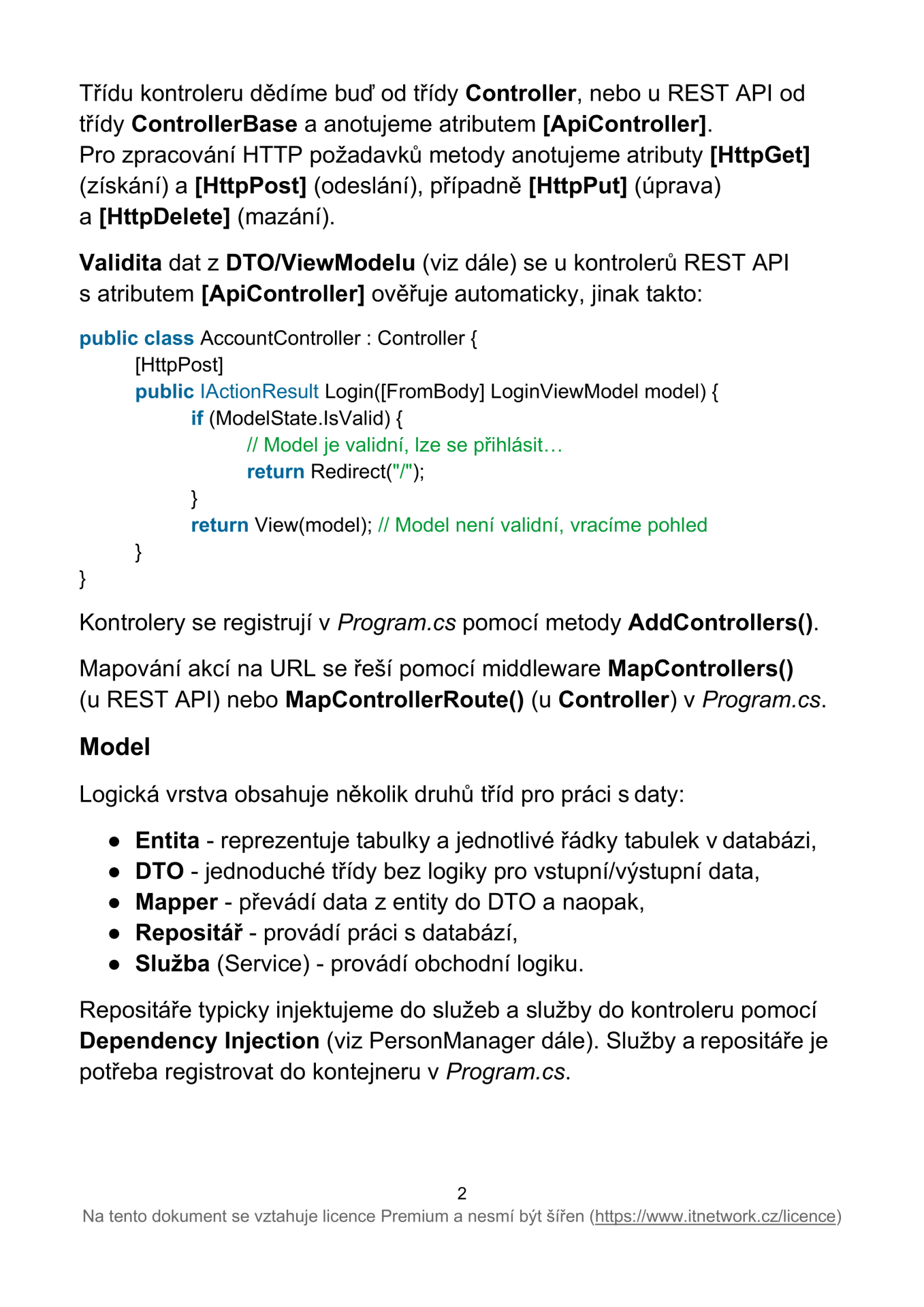 Ťahák ASP.NET Core - ASP.NET Core Web API - ASP.NET Core Web API