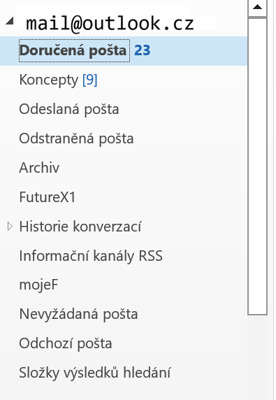 Outlook Classic – podokno poštových zložiek - Microsoft Outlook - Microsoft Outlook