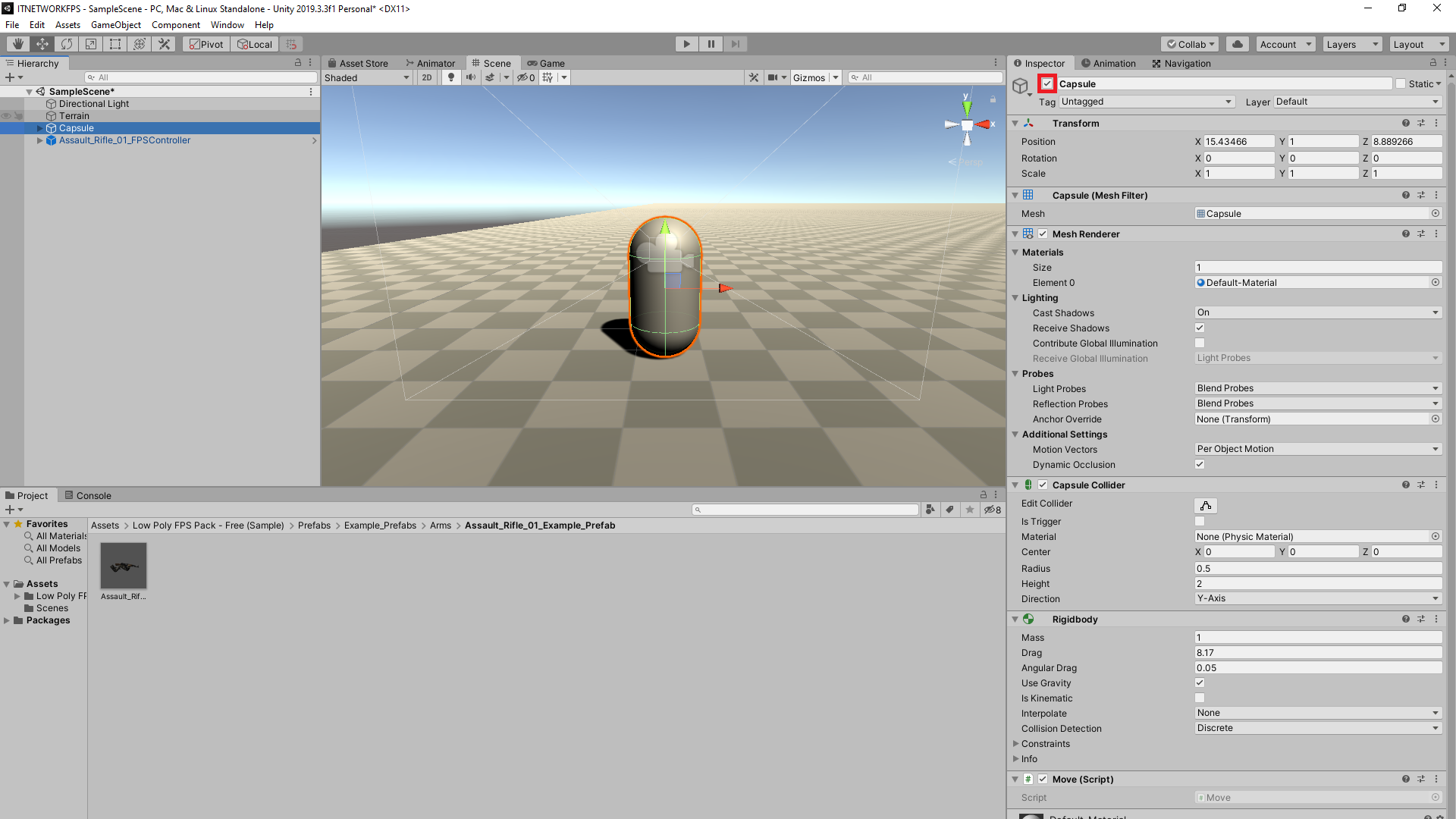 Tvorba 3D hier v Unity
