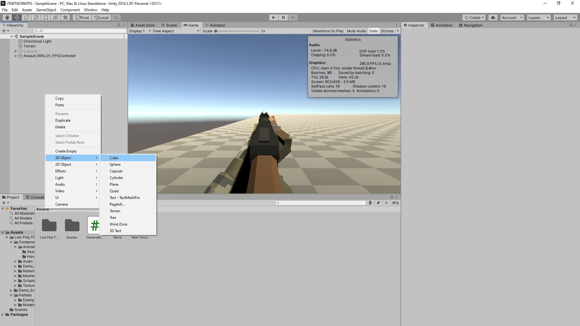 Tvorba 3D hier v Unity