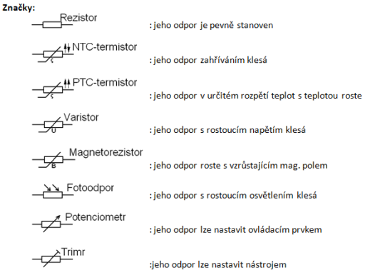 Druhy rezistorov - Arduino - Hardvér
