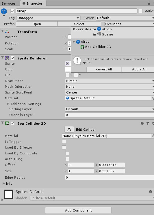 Tvorba 2D arkády pre Android v Unity