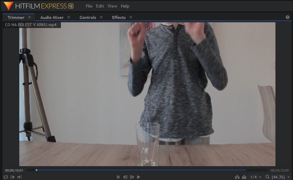 Trimmer v HITFILE Express - Strih a postprodukcia videa v HITFILE Express