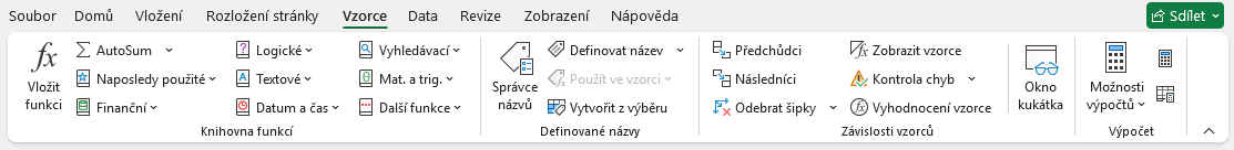 Karta Vzorce v Microsoft Exceli - Základy Microsoft Excel