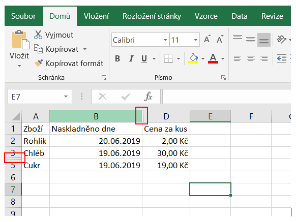 Základy Microsoft Excel