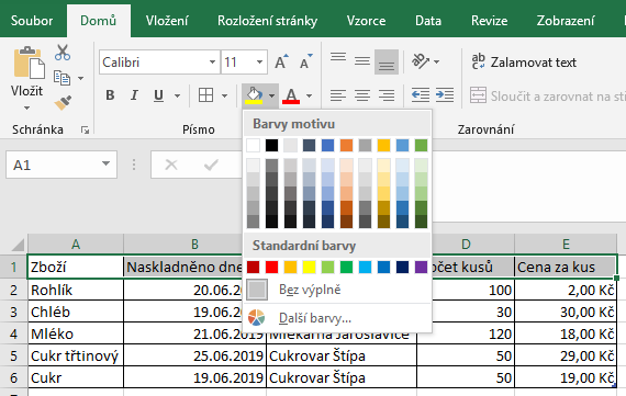 Základy Microsoft Excel