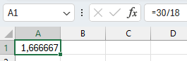 Výsledok zadaného vzorca - Základy Microsoft Excel