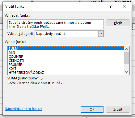 Základy Microsoft Excel