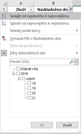 Základy Microsoft Excel