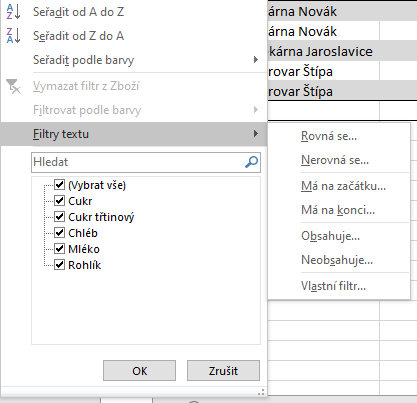 Základy Microsoft Excel