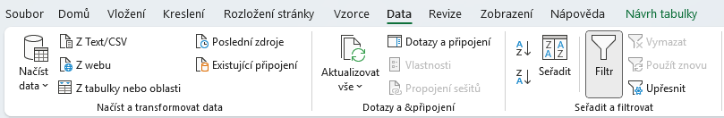 Vloženie automatického filtra v Exceli - Základy Microsoft Excel