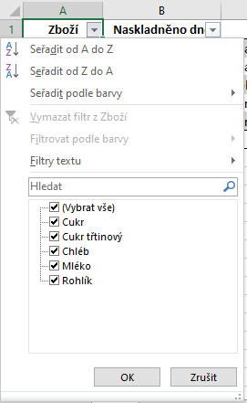 Základy Microsoft Excel