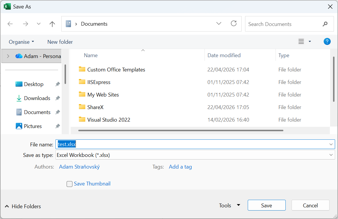 Uloženie nového zošita - Základy Microsoft Excel