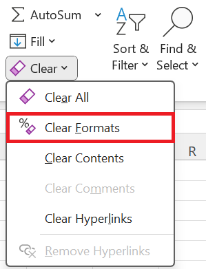 Odstránenie formátovania z karty Home - Základy Microsoft Excel