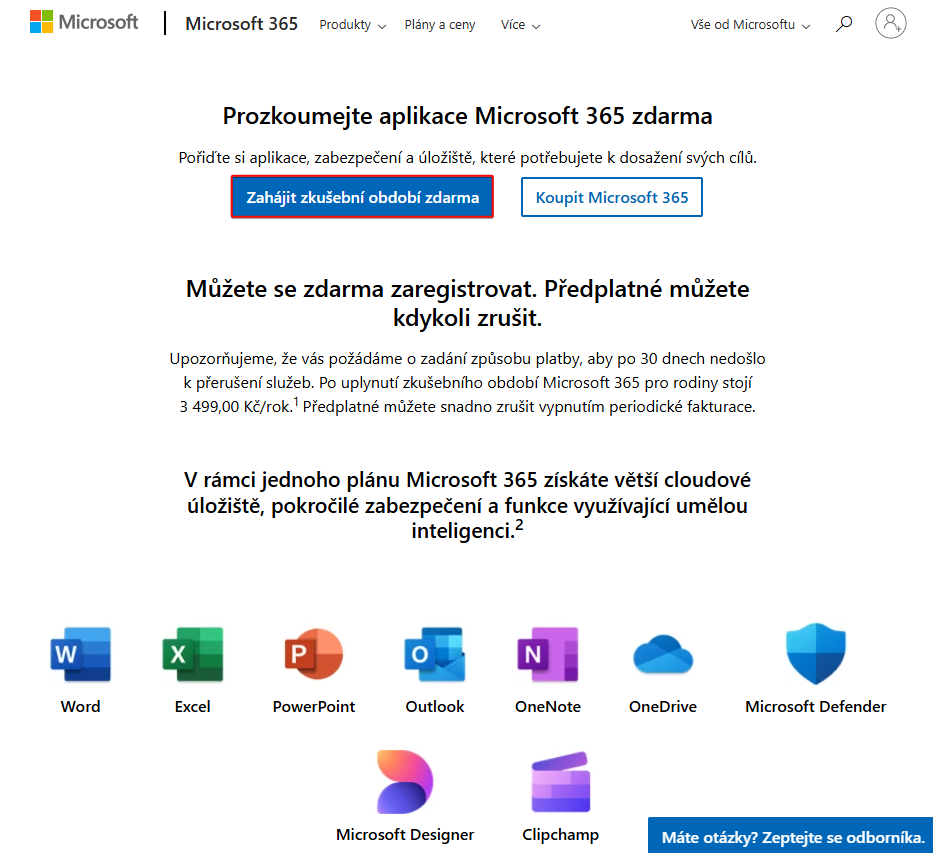 Ponuka skúšobnej verzie Excelu - Základy Microsoft Excel - Základy Microsoft Excel