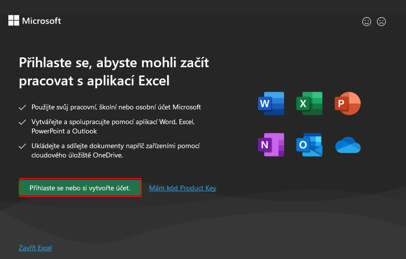 Nové prihlásenie Microsoft účtom - Základy Microsoft Excel - Základy Microsoft Excel