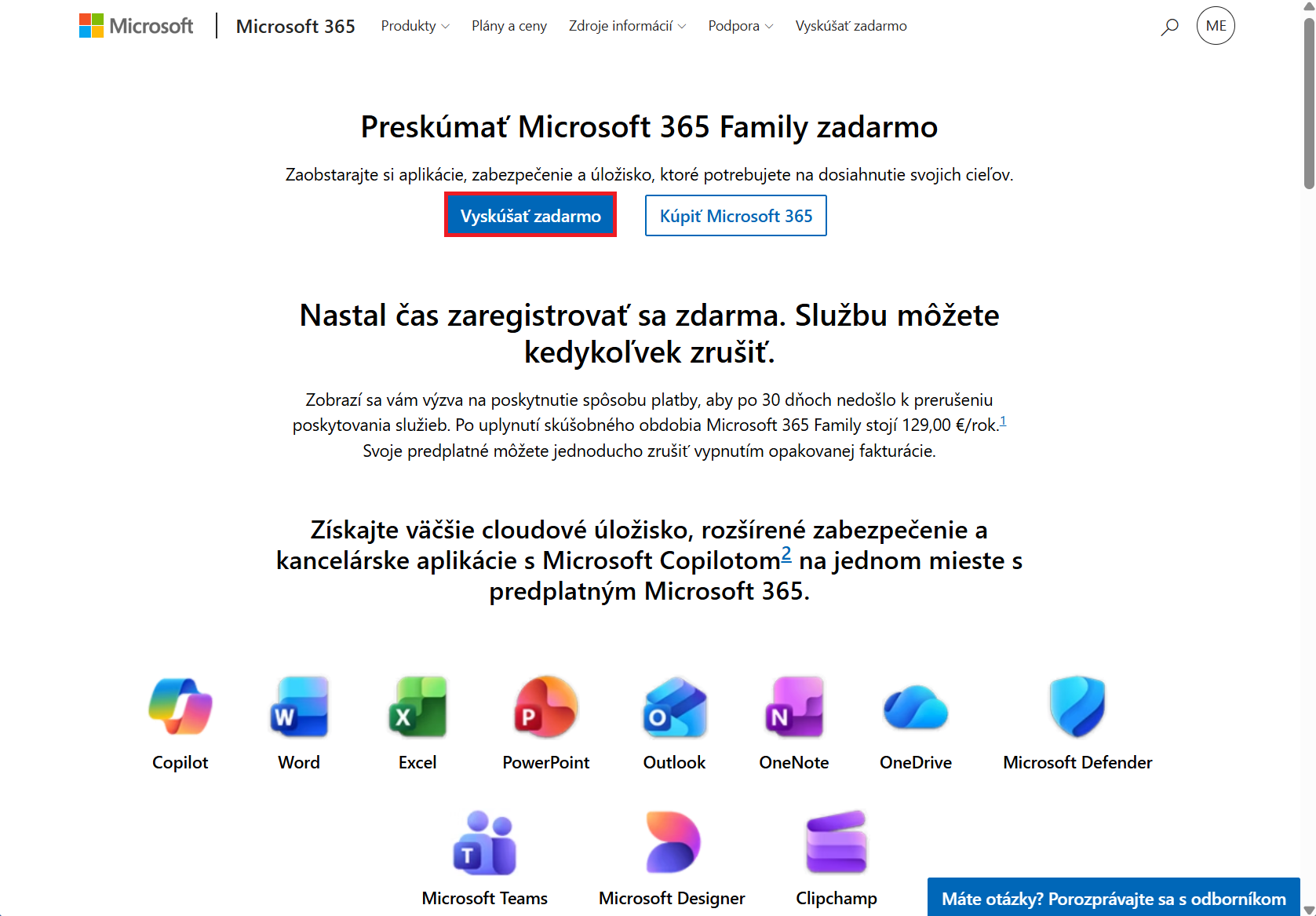 Ponuka skúšobnej verzie Excelu - Základy Microsoft Excel