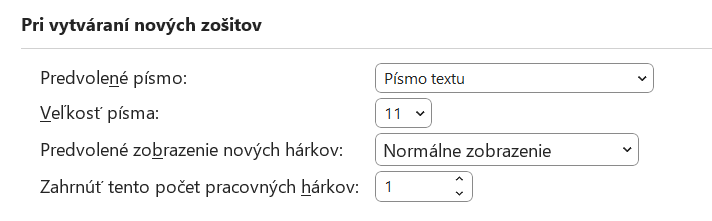 Zobrazenie parametrov formátovania na karte Súbor - Základy Microsoft Excel