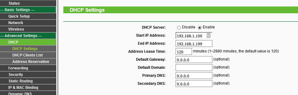 Konfigurácia DHCP - Sieťové technológie