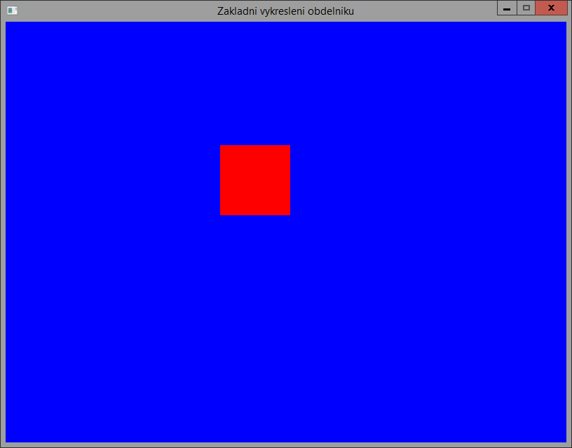 vykreslenie obdlžnika - SDĽ
