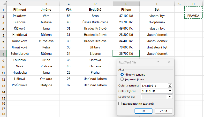 Výpočtové kritérium na výber osôb s nadpriemerným platom - Microsoft Office