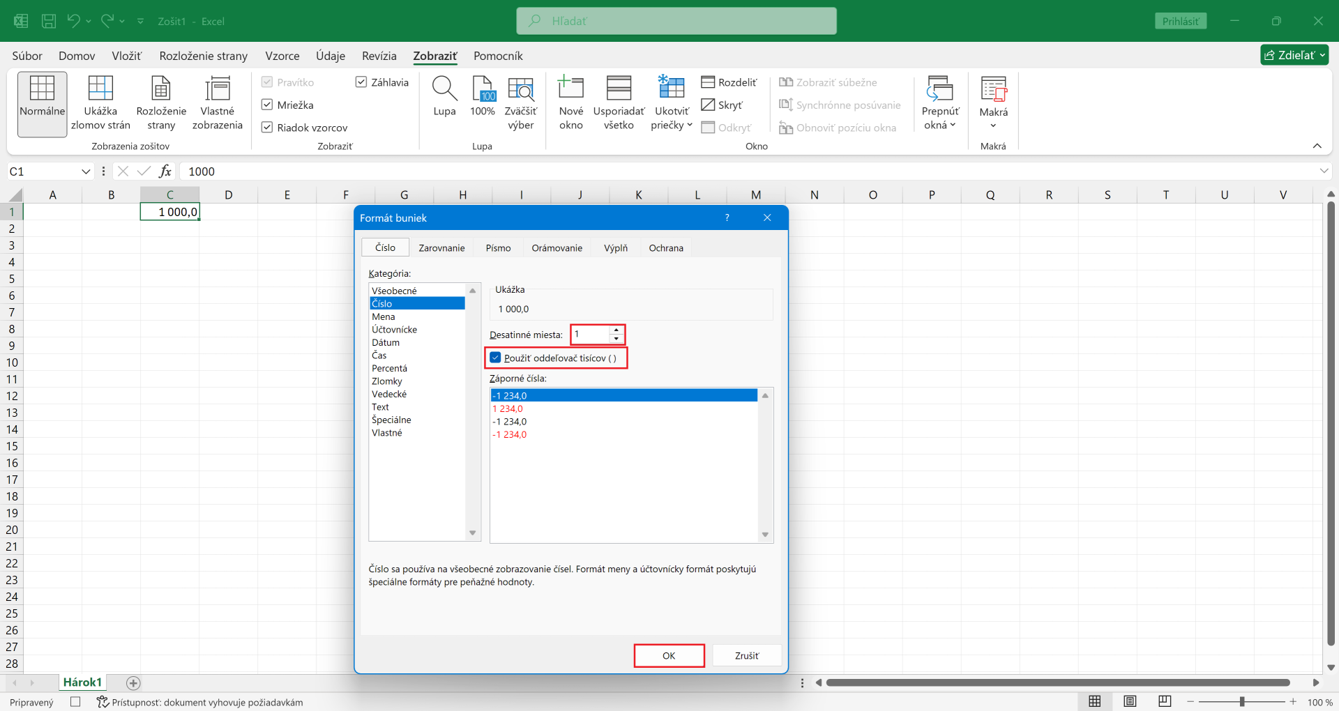 Nastavenie formátu čísla so zapnutým nahrávaním makra - Microsoft Excel pre pokročilých