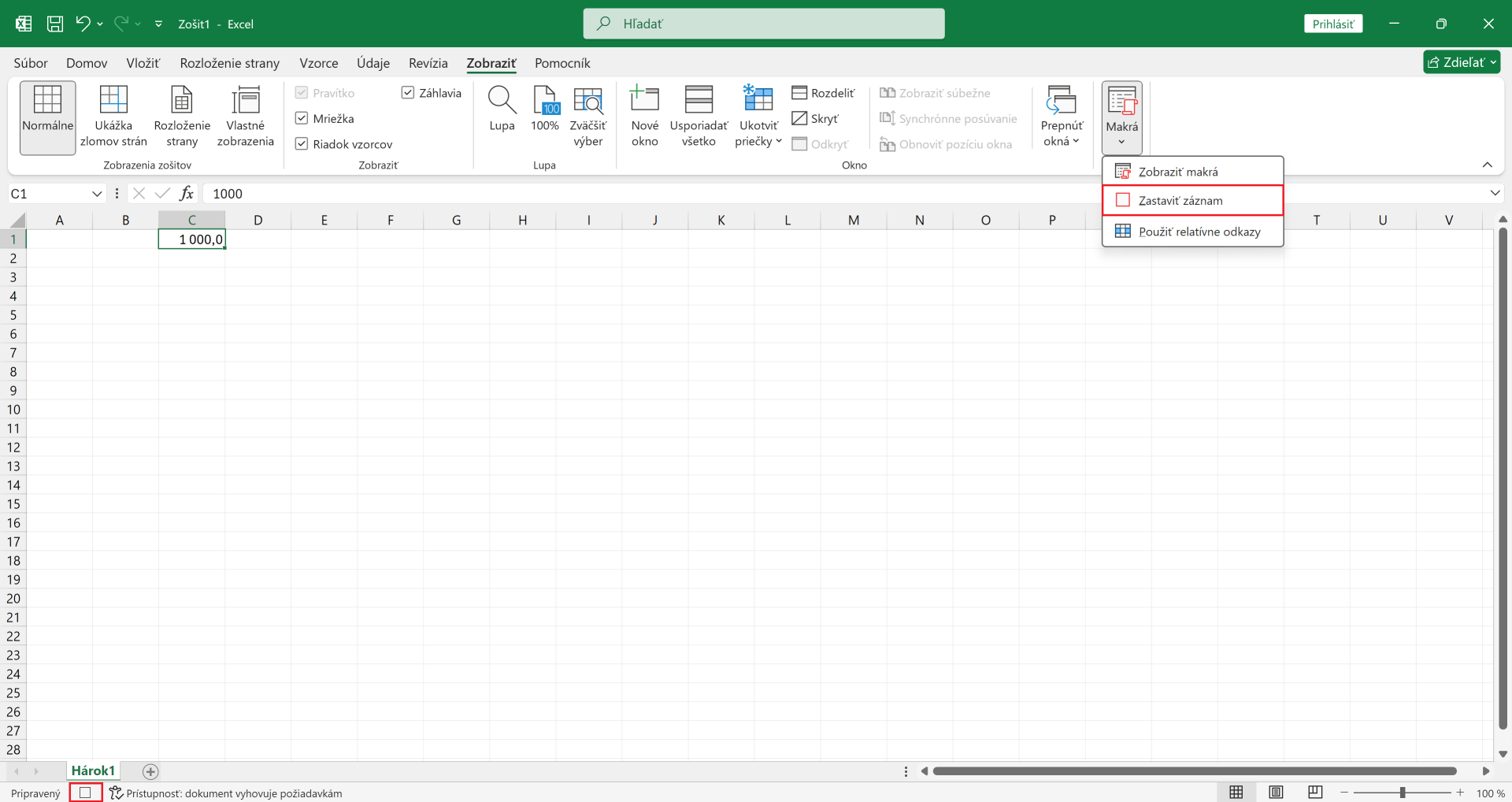 Zastavenie nahrávania makier v Exceli - Microsoft Excel pre pokročilých