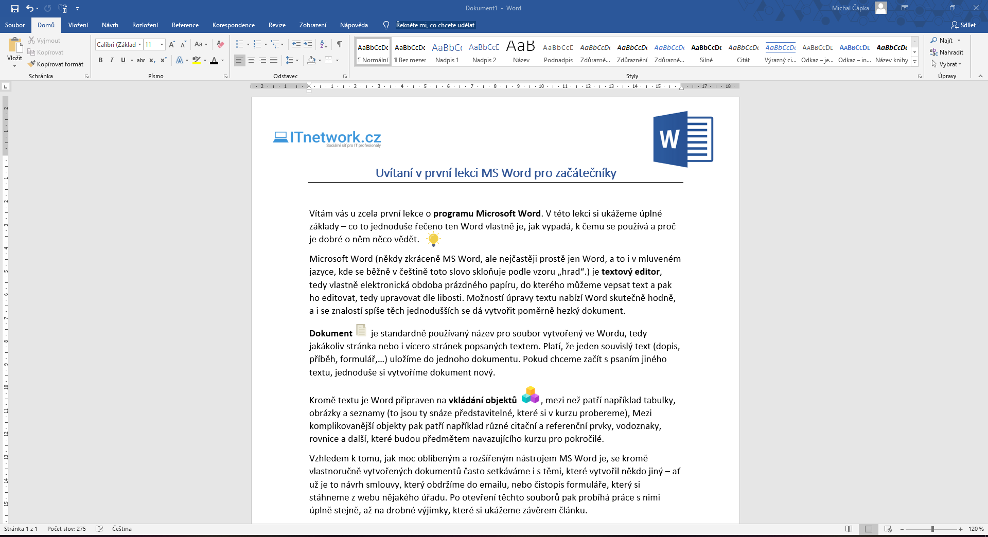 Základy Microsoft Word