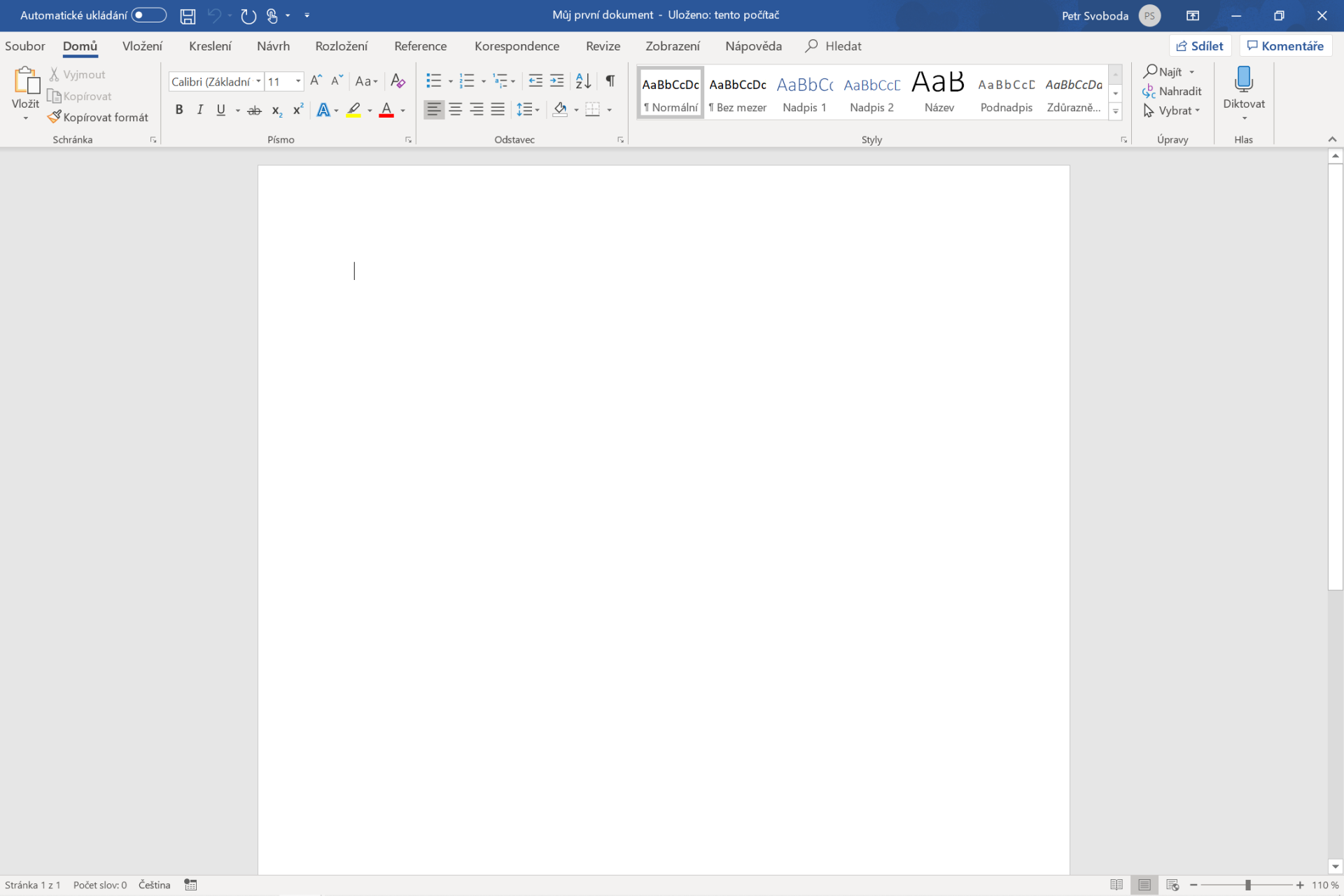 Základy Microsoft Word