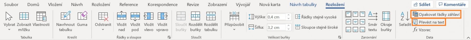 Základy Microsoft Word