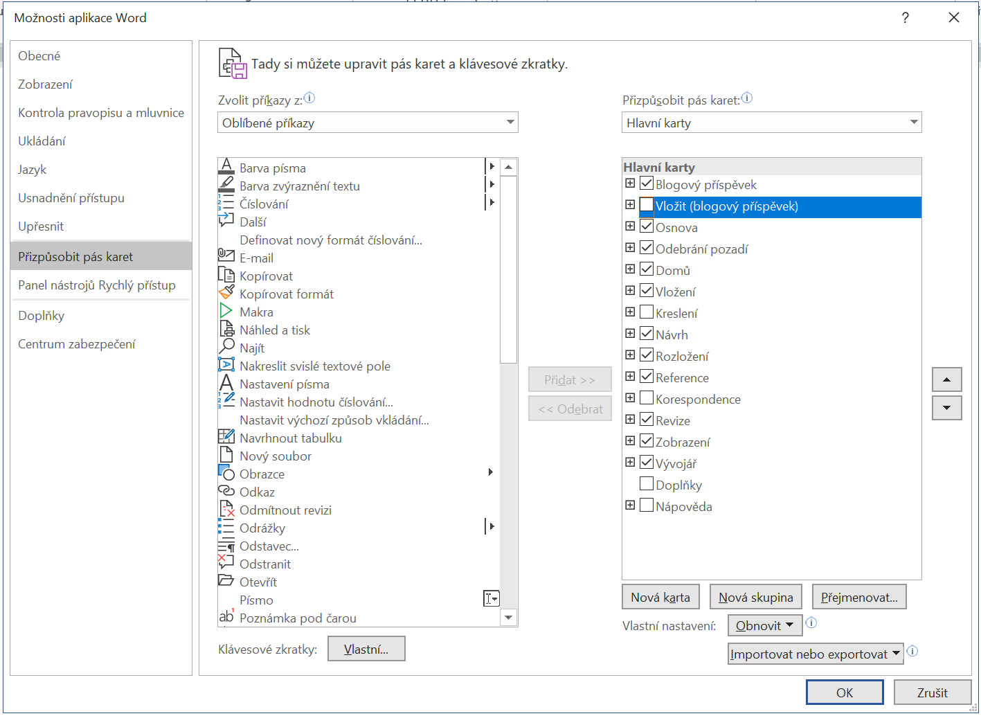 Základy Microsoft Word