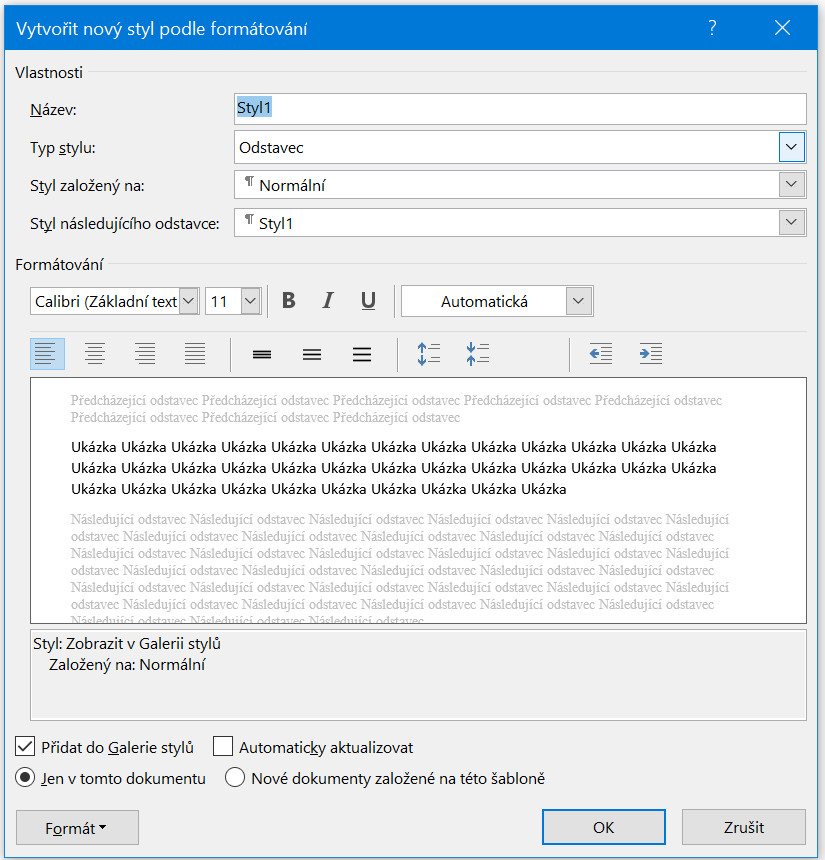 Základy Microsoft Word